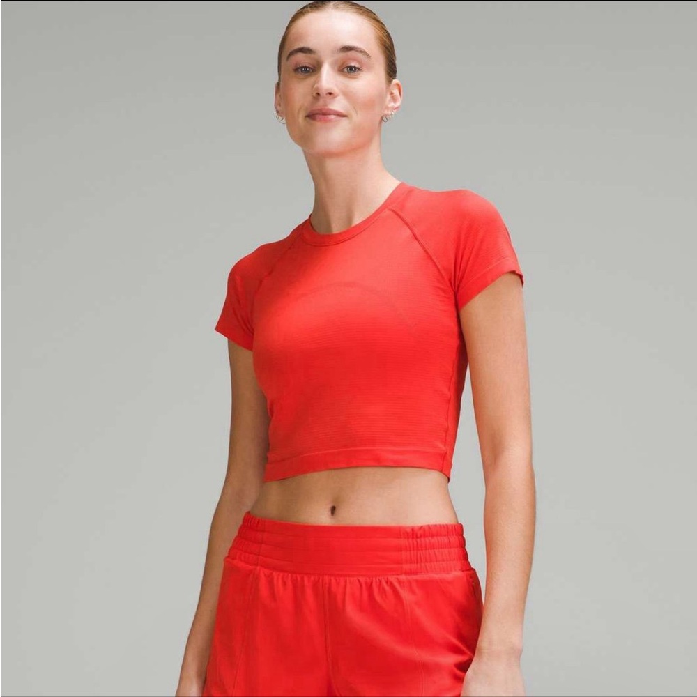 Lululemon Swiftly Tech Cropped Short-Sleeve Shirt 2.0